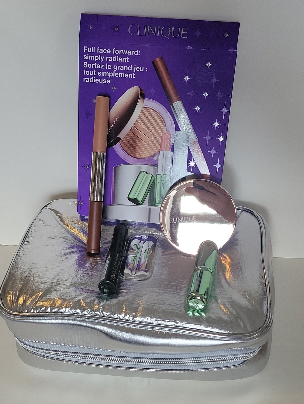 Clinique Makeup Set with Peach and Black Tones